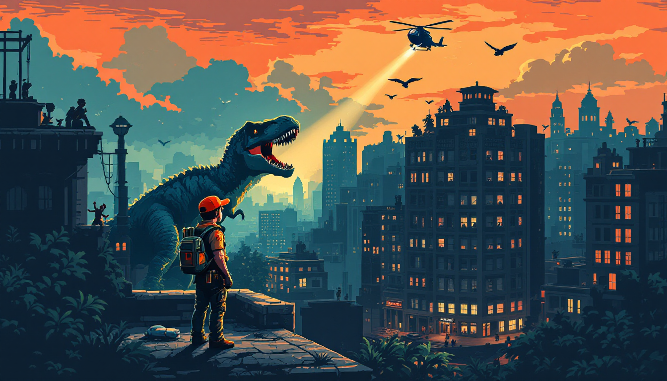 DINO BREAKOUT — dark pixel survivors-roguelite